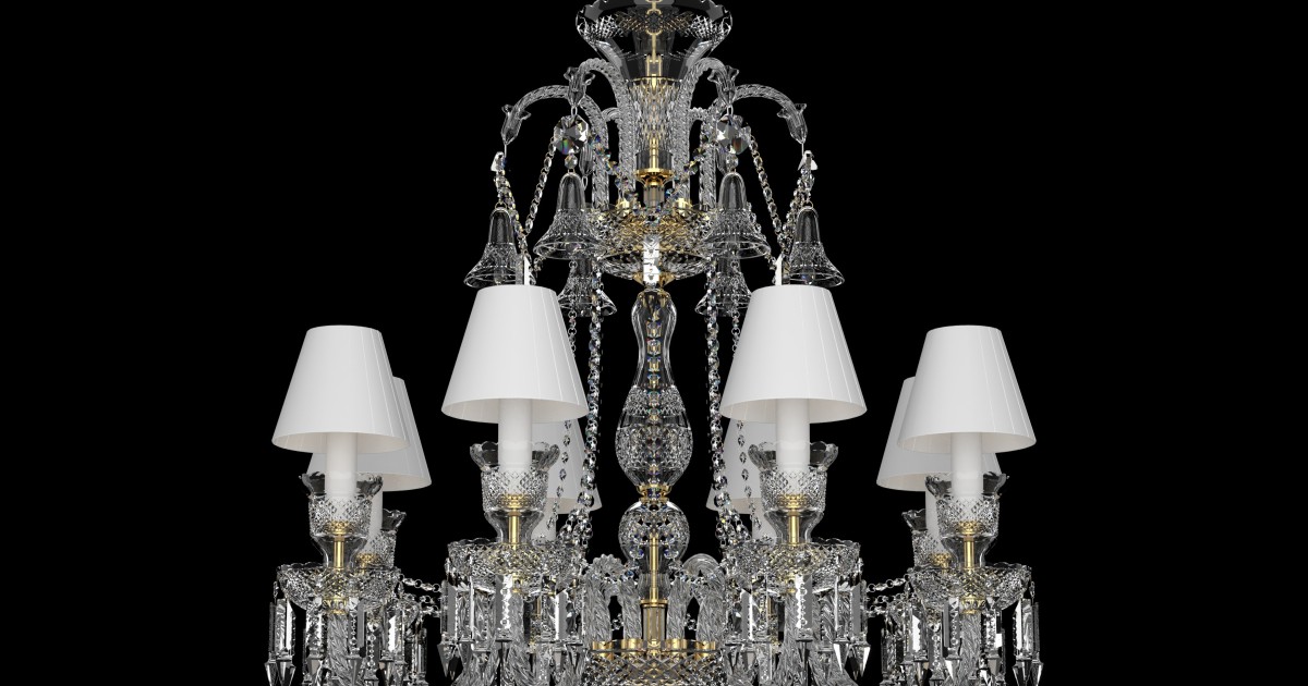 Collection de luxe I. de lustres en cristal de Bohème avec diamant et ...