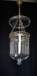 1-bulb lamp imitating a French cheese dome (glass bell)