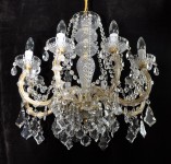 8 flames Maria Theresa crystal chandelier with cut  Pendeloques