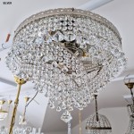 Finition argentée - 6 ampoules panier en saillie