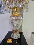 Pied de lampe en cristal massif
