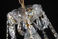 Lustre à 12 branches - PK500 en cristal taillé avec émail brillant, vue depuis la partie inférieure
