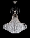Vue générale du grand lustre en argent