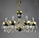 Lustre en verre noir