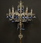 Détail de la partie supérieure de la lampe - la couleur métal est également optionnelle