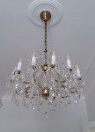 A general view of an antique-looking Theresian chandelier