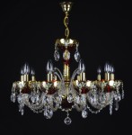 Chandelier en cristal rouge rubis pour le salon