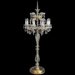 La même lampe avec des amandes en cristal (en option)