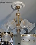 Modification du lustre selon les souhaits du client