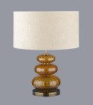 VERRE AMBRE - la même lampe avec trois boules (EN OPTION)