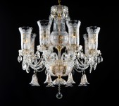 Lustre tchèque de luxe avec coupe d'or