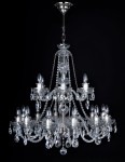 Grand lustre en argent avec suspension