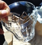 Rosace de plafond en verre soufflé