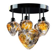 Lustre de design "coeurs de verre"