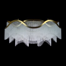 Lustre moderne "vagues de mer avec perles"