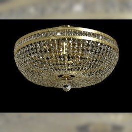 Lustre en cristal avec pierres carrées