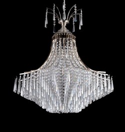 Decorative silver chandelier