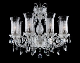 Chandelier made of Bohemian crystal glass