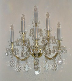 Luxury large Maria Theresa wall lamp 6 bulbs