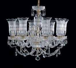 8-arm Czech crystal chandelier BOHEMIA CRYSTAL