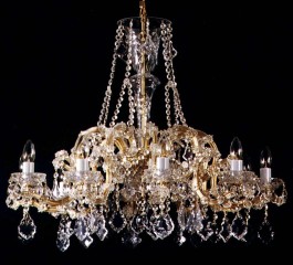 10 flames Maria Theresa crystal chandelier with Pendeloques