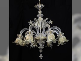 Lustre historique de Murano à 8 branches