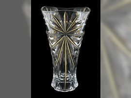 Glass vase with Swarovski clear crystal