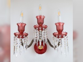 Applique Baccarat rouge à 3 bras