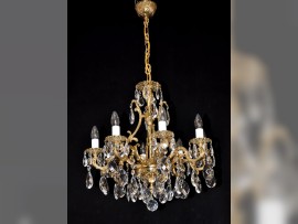 General view of pure gold chandelier