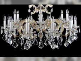 Lustre thérésien de couleur marron clair