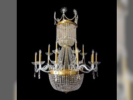 Lustre effet patiné, 24 ampoules (Polaris)