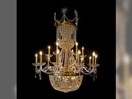 Lustre effet patiné, 24 ampoules (Polaris)