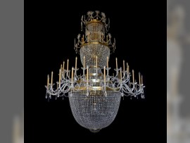 Lustre effet patiné, 75 ampoules (Polaris)