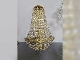 Très petite applique murale avec une ampoule - laiton mat brossé