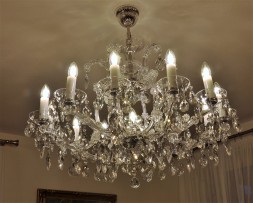 Medium sized Theresian silover chandelier