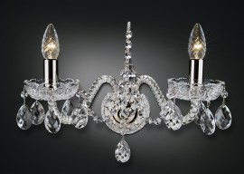 Crystal wall sconce with PK500 hand cut