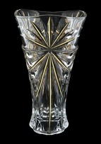 Glass vase with Swarovski clear crystal