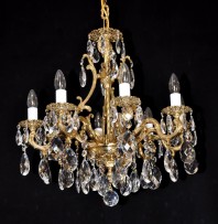 Sample of Pure Gold cast brass chandelier