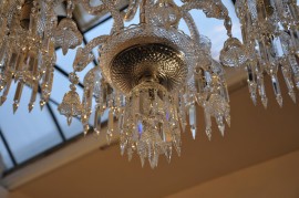 Deatil of the Baccarat chandelier