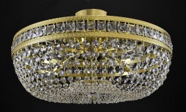 larger Surface mount strass lamp lined with square stones