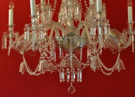 The lower part of the craft crystal chandelier
