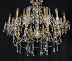 arge 28 arms Cast brass crystal chandelier