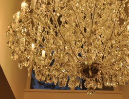 The bottom part of a crystal chandelier 1