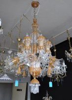 Crystal chandelier in Murano style "the Flying horses"