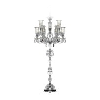 Grand lampadaire cristal 9 bras en verre Baccarat