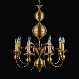 Petit lustre hollandais moderne inspiré des lustres traditionnels du tournant des XIXe et XXe siècles.