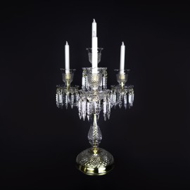 Luxueux grand chandelier en cristal dans le style Bohemia Baccarat
