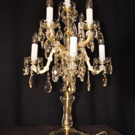 Haute lampe à table de Marie-Thérèse à 9 ampoules