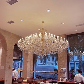 Theresian chandeliers for rooms with a low ceiling but a large area
