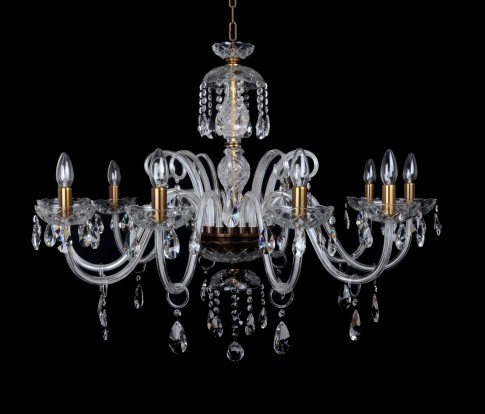 Crystal chandelier for mounting in the dining room